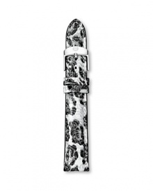 So timely: Michele lends its ever-chic watches an on-trend touch with this interchangeable watch strap, designed to customize your chronograph. So timely: Michele lends its ever-chic watches an on-trend touch with this interchangeable watch strap, designed to customize your chronograph.