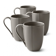 Borrowing from nature, these porcelain mugs have a highly glossed surface and unusual contours, creating an interesting silhouette - a DVF signature - on the table. Borrowing from nature, these porcelain mugs have a highly glossed surface and unusual contours, creating an interesting silhouette - a DVF signature - on the table.