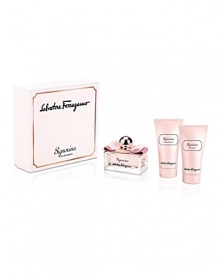 Set includes 1.7 oz. Eau de Parfum, 1.7 oz. Body Lotion Tube, 1.7 oz. Shower Gel Tube. Set includes 1.7 oz. Eau de Parfum, 1.7 oz. Body Lotion Tube, 1.7 oz. Shower Gel Tube.