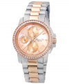 With a mesmerizing rose-gold mother-of-pearl dial, this Kenneth Cole New York watch dominates the conversation.