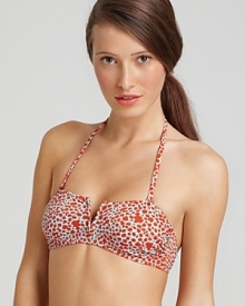 Channel your inner beach babe in this animal print bikini from DIANE von FURSTENBERG. An unexpected color palette makes the classic pattern fresh. Channel your inner beach babe in this animal print bikini from DIANE von FURSTENBERG. An unexpected color palette makes the classic pattern fresh.