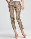 VINCE CAMUTO Cropped Snake Print Pants