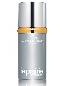 As the skin ages, hormonal fluctuations may cause intense dryness, lines and wrinkles, irritation, and loss of the skin's natural glow. Cellular Radiance Emulsion SPF 30 improves natural glow immediately, while working to help prevent age spots and discoloration over time. As the skin ages, hormonal fluctuations may cause intense dryness, lines and wrinkles, irritation, and loss of the skin's natural glow. Cellular Radiance Emulsion SPF 30 improves natural glow immediately, while working to help prevent age spots and discoloration over time.