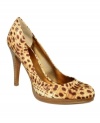 Up your style ante with the gorgeous gator print of Nine West's Rocha platform pumps.