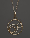 Dazzling circles of 14K yellow gold. By Nancy B.