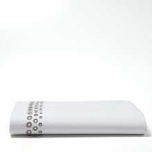 Vera Wang Circle Eyelet Queen Flat Sheet Vera Wang Circle Eyelet Queen Flat Sheet