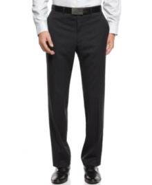 Every man's essential. These slim-fit black pants from Calvin Klein are a must-have for every modern wardrobe. Every man's essential. These slim-fit black pants from Calvin Klein are a must-have for every modern wardrobe.