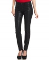 Hit the scene in coated jeans from Calvin Klein Jeans. Pair them with a tee and pumps for an instantly edgy look.