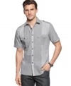 Piece together a brand-new look for your weekend. This shirt from Alfani RED is a wardrobe wake-up call.