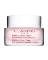 Early Correction. Continuous Protection. Visible Perfection. Multi-Active Day is the newest innovation from Clarins; high performance skin care with new formulas and textures, that goes beyond prevention to visibly correct early signs of aging.