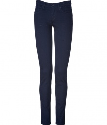 Shimmer into new season glamour with Juicy Coutures allover embellished skinnies, detailed in black and dark navy for a cool modern finish - Classic five-pocket style, zip fly, button closure, belt loops - Form-fitting - For a street-chic look, wear with statement fur coats and edgy fashion sneakers Shimmer into new season glamour with Juicy Coutures allover embellished skinnies, detailed in black and dark navy for a cool modern finish - Classic five-pocket style, zip fly, button closure, belt loops - Form-fitting - For a street-chic look, wear with statement fur coats and edgy fashion sneakers