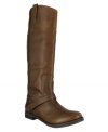 Stylish and rugged, Mia's tall Nastasia boots are the perfect versatile fashion option for the colder seasons. Pair with your favorite leggings for a new, everyday look.