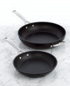The workhorse of any working kitchen, Le Creuset's exceptional deep skillet puts in an impressive performance for every meal. Forged from hard-anodized aluminum, then impact bonded, this pan is harder than stainless steel and features a healthy, PFOA-free nonstick coating, both inside and out. 10-year warranty.