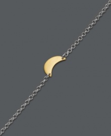Shoot for the moon, the stars, and beyond. Studio Silver's whimsical charm bracelet makes a dreamy statement when worn alone, but can be paired with other bangles and bracelets for an ultra-trendy layered look. Crafted in sterling silver and 18k gold over sterling silver. Approximate length: 7-1/2 inches. Approximate charm size: 1/2 inch. Shoot for the moon, the stars, and beyond. Studio Silver's whimsical charm bracelet makes a dreamy statement when worn alone, but can be paired with other bangles and bracelets for an ultra-trendy layered look. Crafted in sterling silver and 18k gold over sterling silver. Approximate length: 7-1/2 inches. Approximate charm size: 1/2 inch.