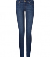 Detailed with the perfect amount of stretch for that second skin feel, Juicy Coutures skinny jeans are an essential addition to your staples wardrobe - Classic five-pocket style, button closure, zip fly, belt loops - Form-fitting - Dress them up with silk tops and heel, or for a more casual look, with pullovers and flats