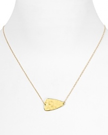 Going for the gold doesn't get more glamorous than with this simply styled 18-karat vermeil necklace from Gorjana, which features a hammered charm pendant. Going for the gold doesn't get more glamorous than with this simply styled 18-karat vermeil necklace from Gorjana, which features a hammered charm pendant.