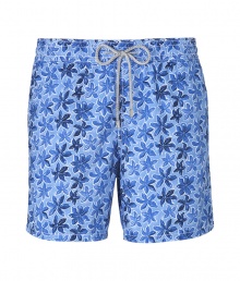 A brand original style since the 70s detailed with a small tropical floral print, Vilebrequins Moorea swim trunks are as fun as they are iconic - Waterproof elastic waistband, back flap pocket, side slit pockets, back eyelets for release of water, durable drawstring cord with stainless metal aglets, interior cotton briefs - Classic slim fit - Wear in the water, or post-swim with a polo and flip-flops - Comes with a logo printed drawstring pouch A brand original style since the 70s detailed with a small tropical floral print, Vilebrequins Moorea swim trunks are as fun as they are iconic - Waterproof elastic waistband, back flap pocket, side slit pockets, back eyelets for release of water, durable drawstring cord with stainless metal aglets, interior cotton briefs - Classic slim fit - Wear in the water, or post-swim with a polo and flip-flops - Comes with a logo printed drawstring pouch