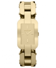 A feminine timepiece from Michael Kors' Brit collection in a linked bracelet design. A feminine timepiece from Michael Kors' Brit collection in a linked bracelet design.