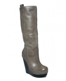 Cowboy style for the city slicker girl. The Elisha boots by Jessica Simpson take a classic Western design and amp it up with a chunky wedge heel and polished studs. Cowboy style for the city slicker girl. The Elisha boots by Jessica Simpson take a classic Western design and amp it up with a chunky wedge heel and polished studs.