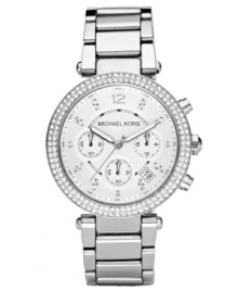 Glam up your weekend walks with this shimmering casual watch from Michael Kors.