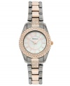 Style&co. lights up the dark with this lovely two-tone watch with shimmering accents.