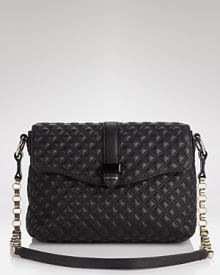 Marc Jacobs' quilted leather shoulder bag is a vibrant kick. Shake up your palette and carry this color-pop style to enliven sleek all-black ensembles. Marc Jacobs' quilted leather shoulder bag is a vibrant kick. Shake up your palette and carry this color-pop style to enliven sleek all-black ensembles.