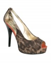 Animal prints and cut-outs make GUESS' Hondo platform pumps an obvious choice for your most stylish nights.