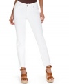 Fresh white denim from INC creates the perfect base for your spring outfits! The ankle length and curvy fit make these jeans more flattering than ever before!