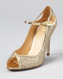 Gilded and glamourous, these glittering pumps from IVANKA TRUMP exude sparkling style. Pair them with a bejeweled clutch for a shimmering statement. Gilded and glamourous, these glittering pumps from IVANKA TRUMP exude sparkling style. Pair them with a bejeweled clutch for a shimmering statement.