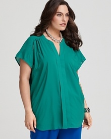 DKNYC Plus Size Buttoned Tunic