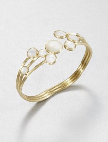 From the Jaipur Resort Collection. Three bands of hand-engraved 18k gold hold a bouquet of lustrous mother-of-pearl discs in this lovely open bangle.Mother-of-pearl18k yellow goldDiameter, about 2.5Made in Italy From the Jaipur Resort Collection. Three bands of hand-engraved 18k gold hold a bouquet of lustrous mother-of-pearl discs in this lovely open bangle.Mother-of-pearl18k yellow goldDiameter, about 2.5Made in Italy