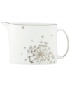Wish come true. kate spade new york combines timeless platinum-banded bone china with shimmering mica dandelions in this irresistible creamer from the Dandy Lane dinnerware collection.