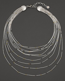 An elegant mix of white and blackened silver, with 24K. yellow gold. By Gurhan. An elegant mix of white and blackened silver, with 24K. yellow gold. By Gurhan.