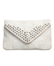 Studded to perfection. This vintage-inspired design from Frye is ideal for both day and night. Throw on the optional crossbody strap for a long day strolling around the city, and convert it into a clutch for a night on the town. Studded to perfection. This vintage-inspired design from Frye is ideal for both day and night. Throw on the optional crossbody strap for a long day strolling around the city, and convert it into a clutch for a night on the town.