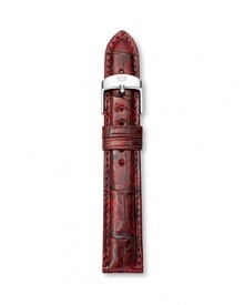 So timely: Michele lends its ever-chic watches an on-trend touch with this interchangeable watch strap, designed to customize your chronograph. So timely: Michele lends its ever-chic watches an on-trend touch with this interchangeable watch strap, designed to customize your chronograph.