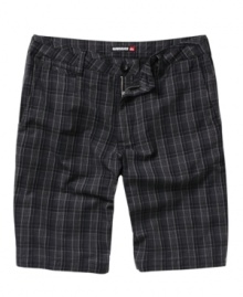 The perfect plaid addition to your summer-ready style are these shorts from Quiksilver with a funky print. The perfect plaid addition to your summer-ready style are these shorts from Quiksilver with a funky print.