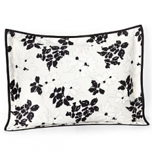 Summer floral receive a chic update in a palette of crisp black, white and cream - mixed with timeless dots and stripes, this graphic collection lends modern freshness to any home. Summer floral receive a chic update in a palette of crisp black, white and cream - mixed with timeless dots and stripes, this graphic collection lends modern freshness to any home.