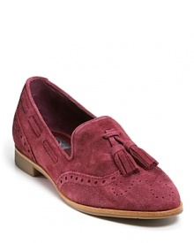 These menswear-inspired flats flaunt oxford cutouts and preppy tassels, pairing perfectly with cropped pants for laid-back style. By DV Dolce Vita. These menswear-inspired flats flaunt oxford cutouts and preppy tassels, pairing perfectly with cropped pants for laid-back style. By DV Dolce Vita.