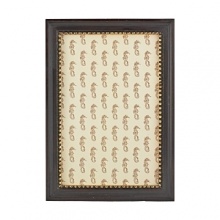 Gold-tone beads add a rich accent to this wood frame from Tizo. Gold-tone beads add a rich accent to this wood frame from Tizo.