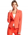 Rampage brings refreshing style to a classic layer with this brightly-hued, single-button blazer!