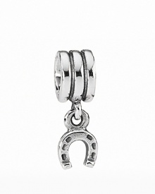 This sterling silver horseshoe charm is a classic symbol of good luck. Add it to you PANDORA charm bracelet for a timeless and iconic touch. This sterling silver horseshoe charm is a classic symbol of good luck. Add it to you PANDORA charm bracelet for a timeless and iconic touch.