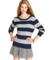For the girl whose preppy style rules school: this striped, cable-knit sweater from Tommy Girl is an awesome mix of classic designs.