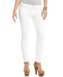 Light up the day or night with these jeans from GUESS?, featured in one of the season's favorite colors: white!