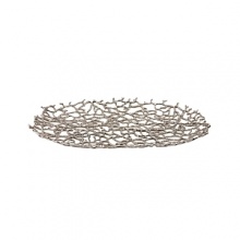 Organically molded under fire, this handmade tray exudes metal artistry with a New York edge.