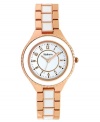 Simple elegance in rosy hues and white tones -- an everyday watch by Style&co.