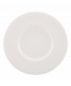 Elegance comes easy with this dessert plate from kate spade new york's Fair Harbor white dinnerware. Durable stoneware in a milky white hue is half glazed, half matte and totally timeless.
