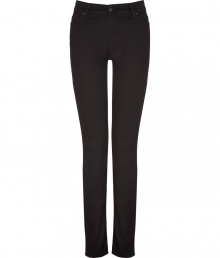 Classic chic meets downtown cool with Seven stalwart the Roxanne - A must in basic black - Skinny, curve-hugging medium rise cut - Zip fly, belt loops and button closure - Pockets sit slightly lower at back, lifting and flattering the rear - An ultra-versatile style perfect for pairing with everything from a blazer, t-shirt and pumps to a simple tank, denim jacket and leather sandals