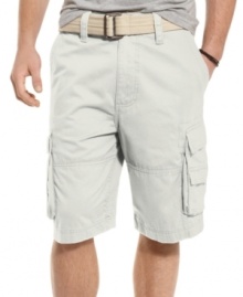 Need a go-to pair of shorts for spring and summer? These washed and belted cargos help you greet the warmer weather in style. Need a go-to pair of shorts for spring and summer? These washed and belted cargos help you greet the warmer weather in style.