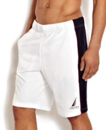 These casual shorts from Nautica are the perfect pair for your weekend style. These casual shorts from Nautica are the perfect pair for your weekend style.