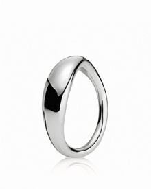 A sterling silver ring in an organic, flowing shape from PANDORA. A sterling silver ring in an organic, flowing shape from PANDORA.
